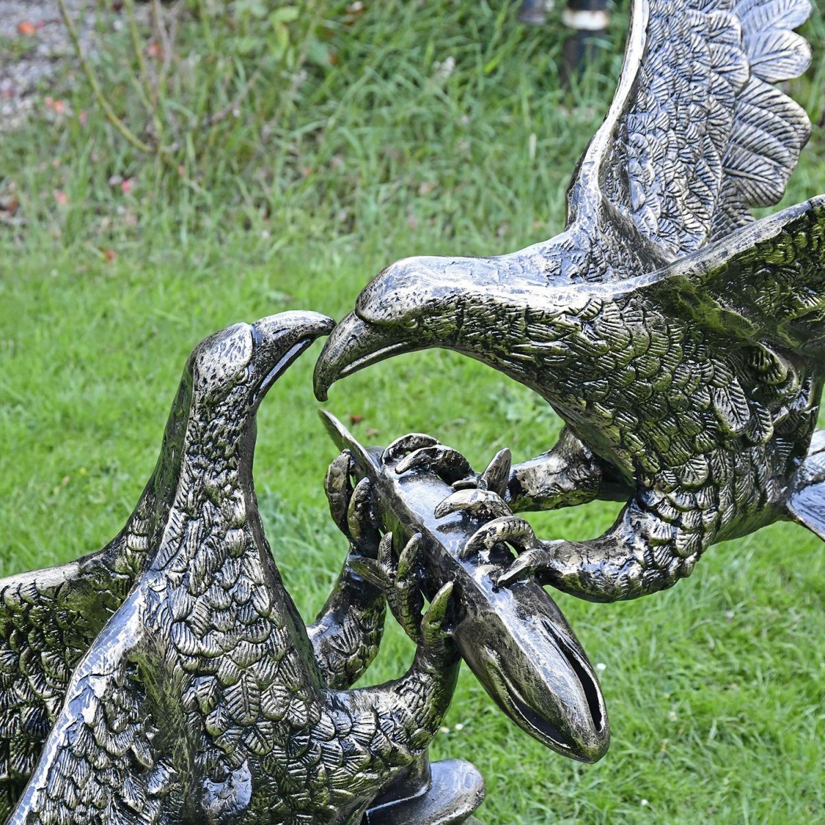 Eagles Fighting Sculpture in a Bronze Finish Eagles Fighting Sculpture in a Bronze Finish