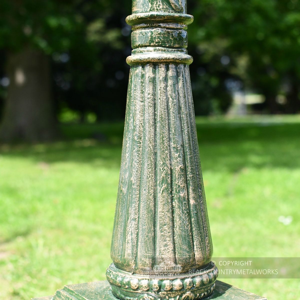 Cast Detailing On Cast Iron Lamp Post Column