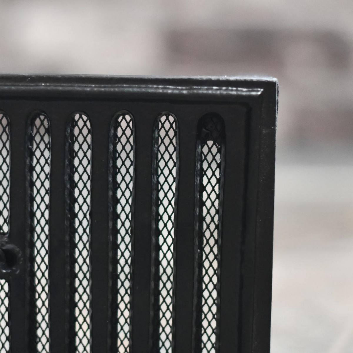 Close-Up of Meshwork on Cast Iron Adjustable Air Vent - 9" x 6"