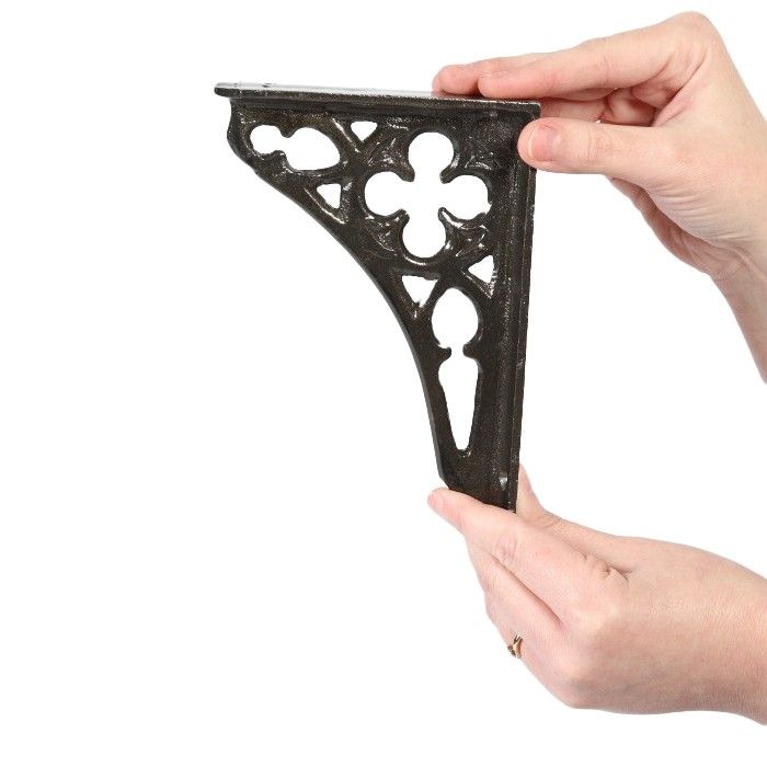 Cast Iron Coalbrookdale Shelf Bracket 18 x 13cm