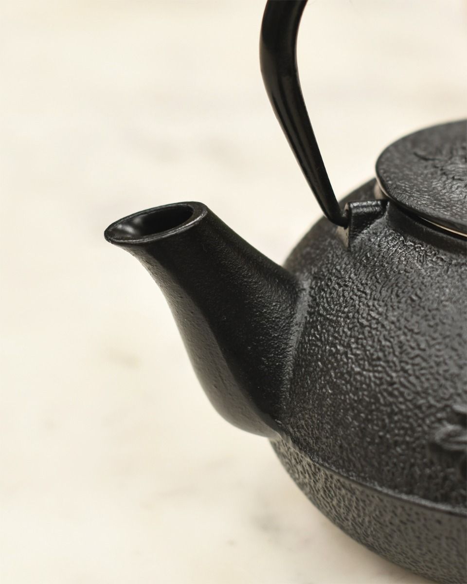 Black Cast iron Spout on Teapot 