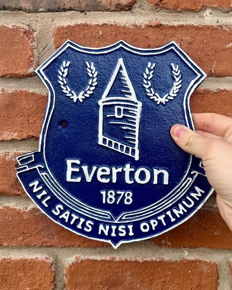 Cast Iron "Everton Football" Sign