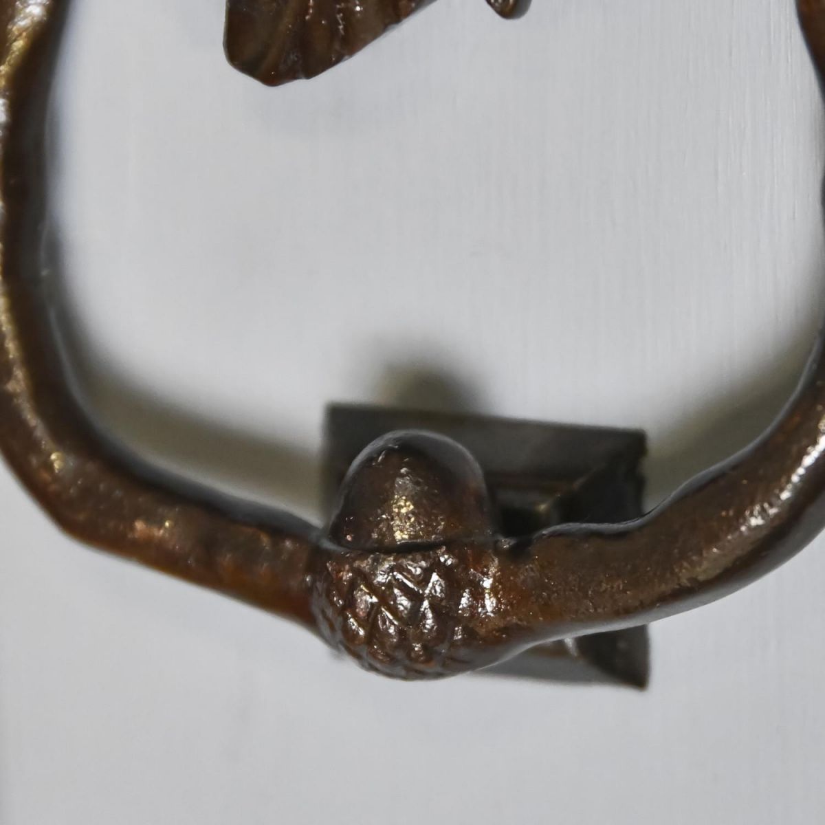 Close-Up of Looped Door Knocker Handle