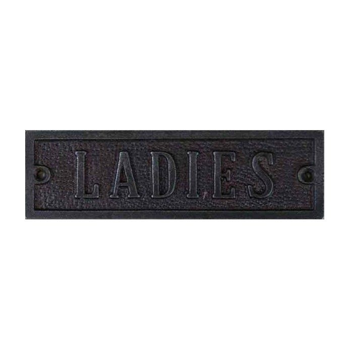 Ladies Sign Created From Cast Iron