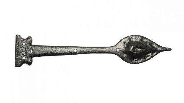 Cast Iron Leaf Inspired Door Hinge