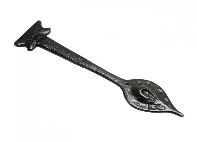 Cast Iron Leaf Inspired Door Hinge