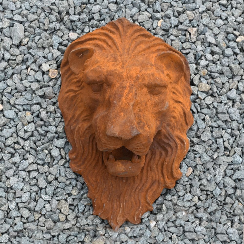 Cast Iron Rustic Lion Head Cast Iron Rustic Lion Head