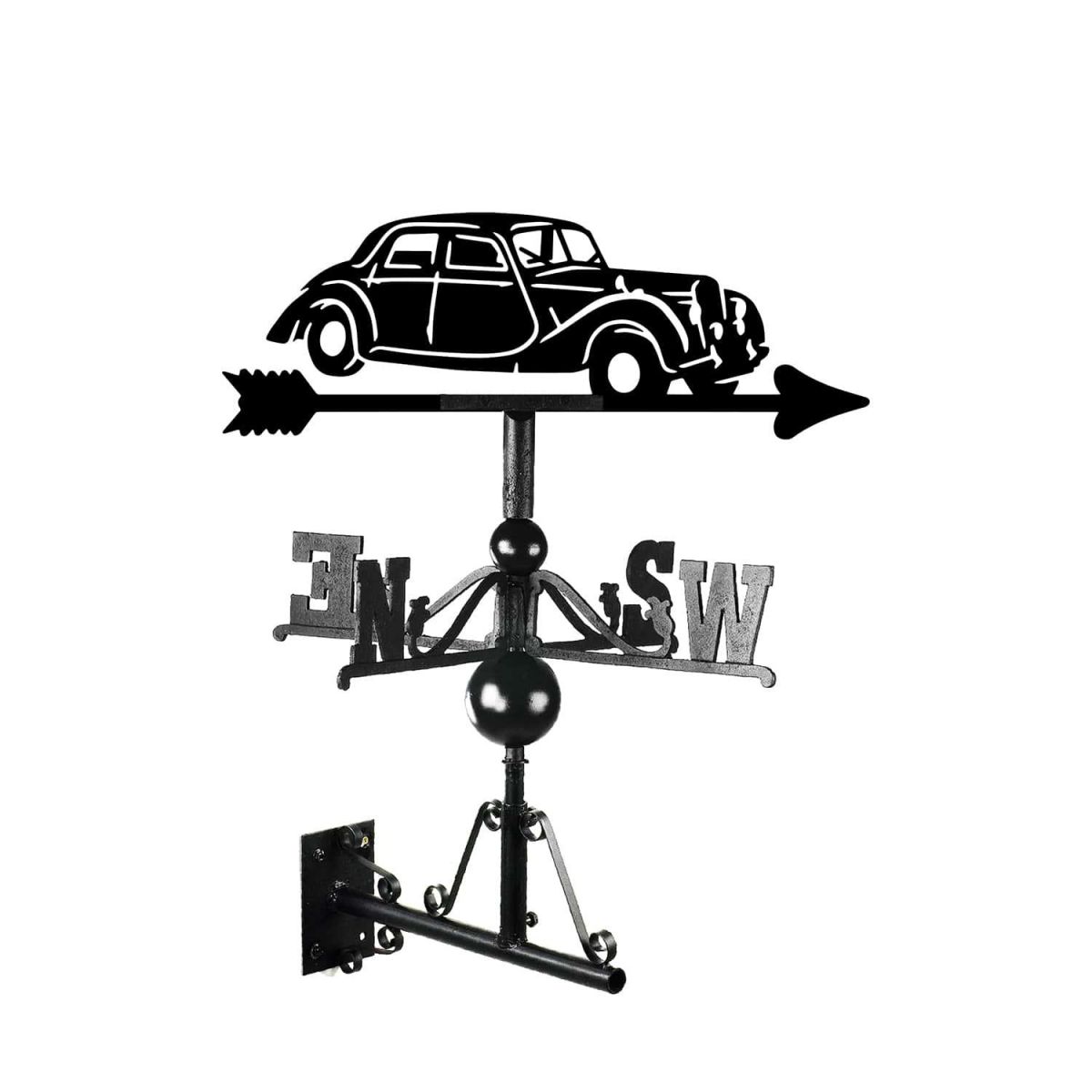 Mounted Cast Iron & Steel 1952 Riley RM Weathervane