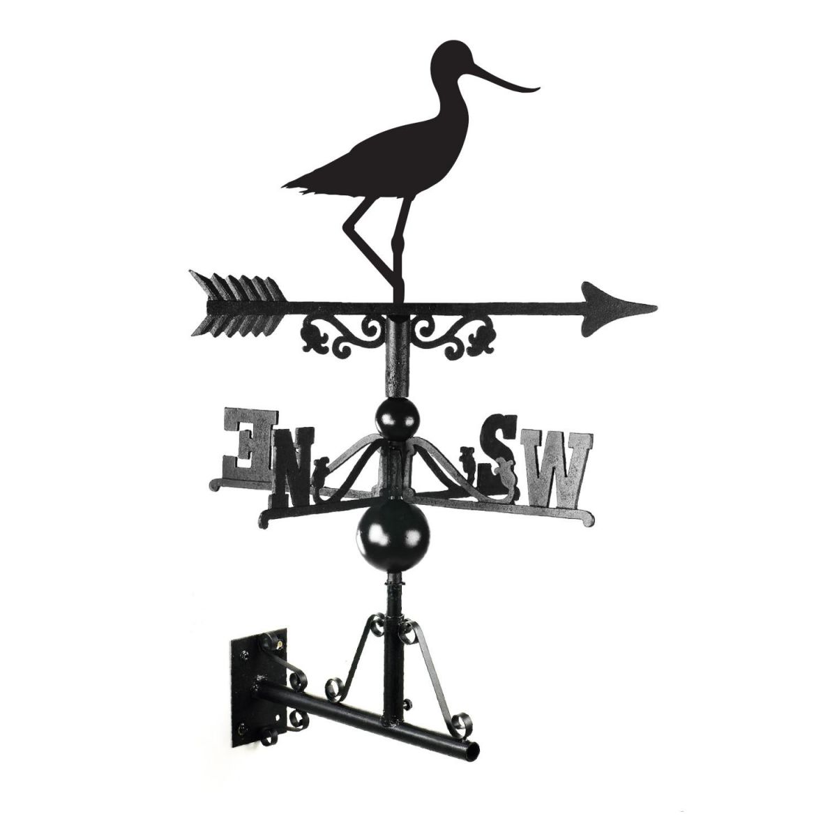  Cast Iron & Steel "Avocet Bird" Weathervane Mounted