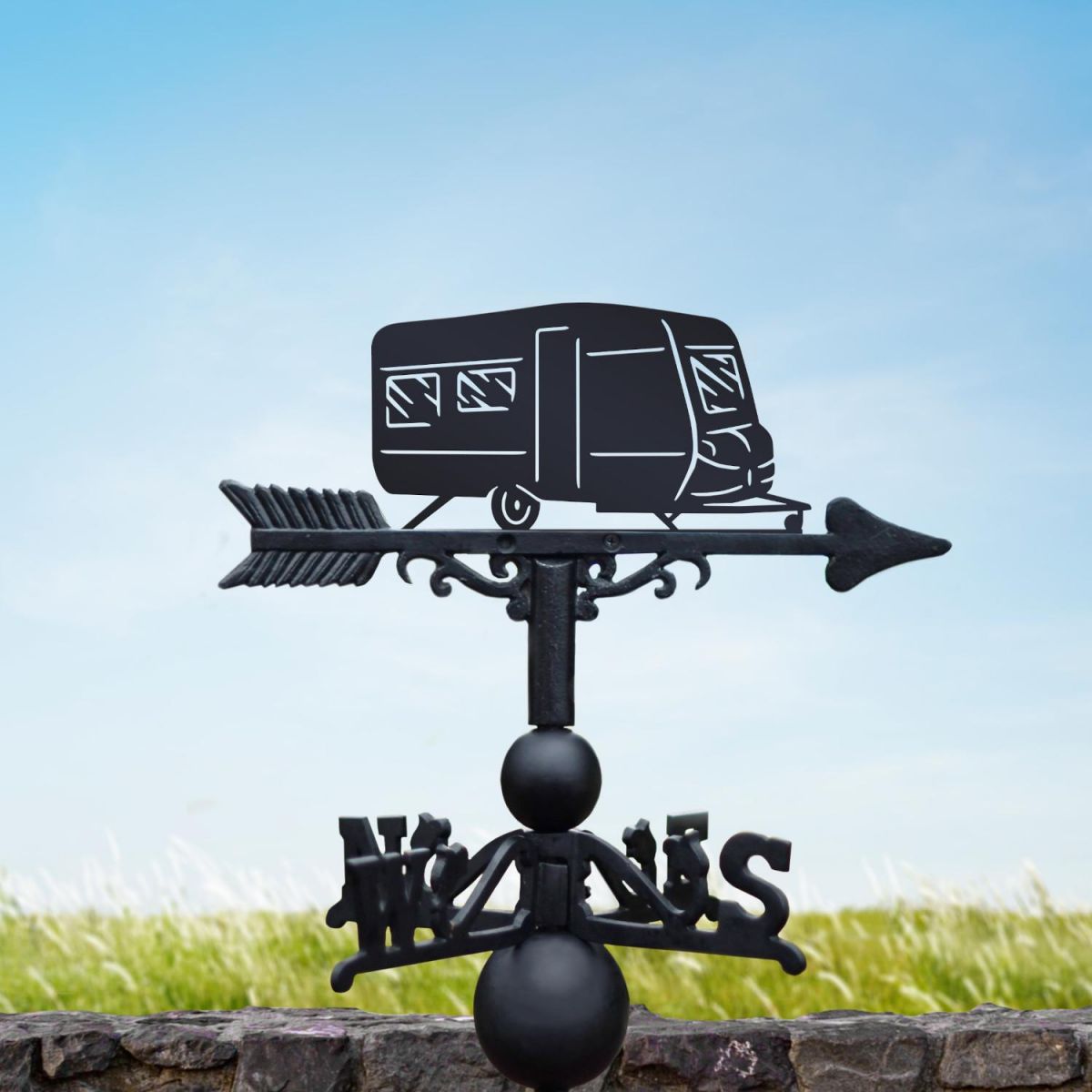 Black Caravan Weathervane