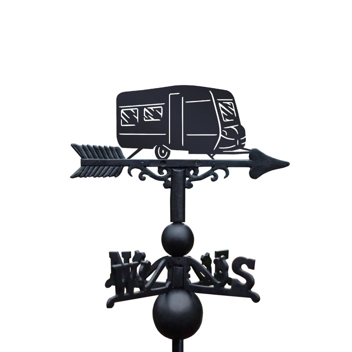 Close-Up of Black Caravan Topper