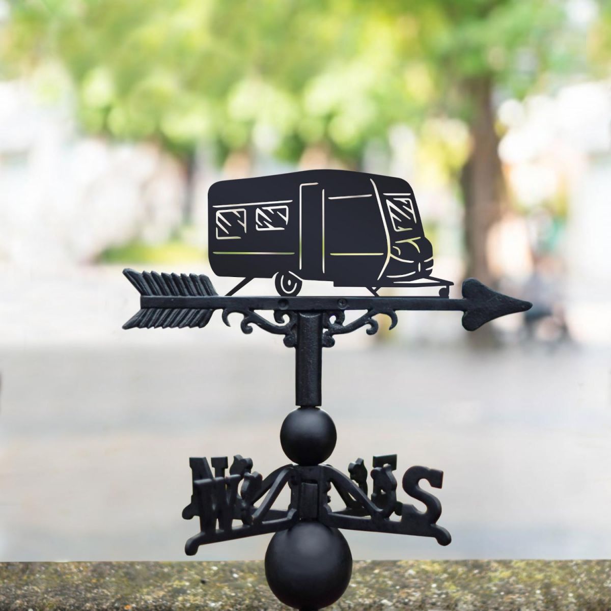 Weathervane with Black Caravan Topper