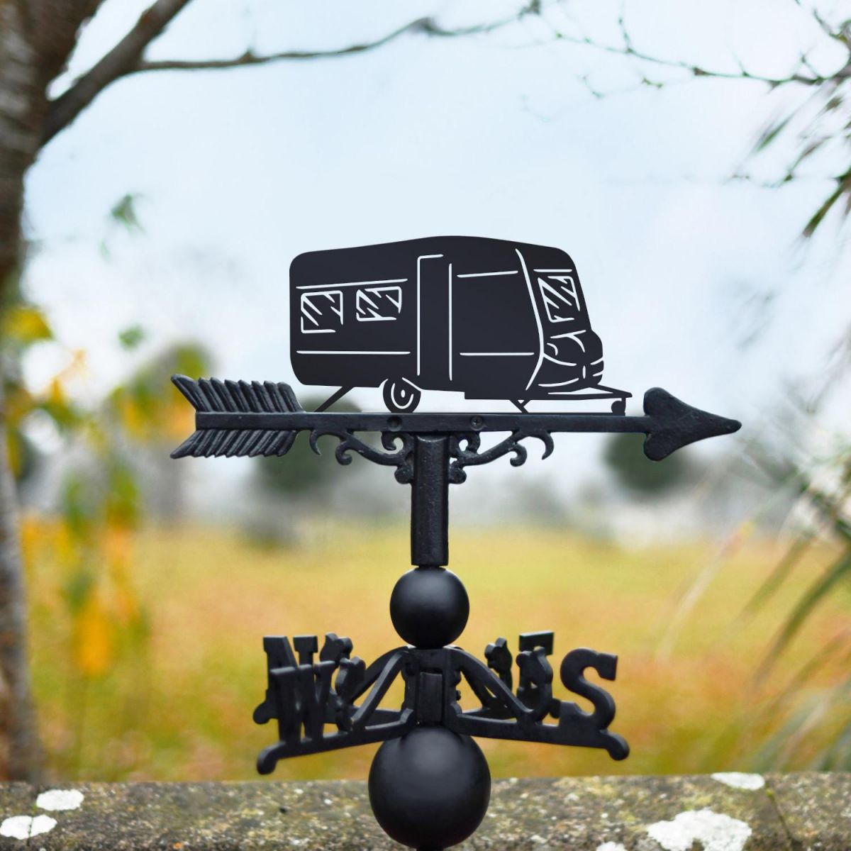 Weathervane with Black Caravan Motif
