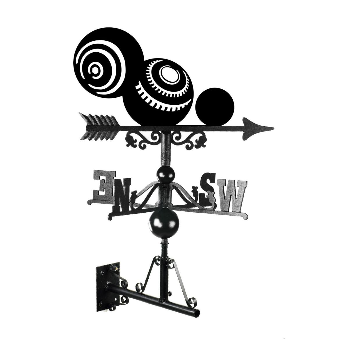 Mounted Cast iron & Steel Bowls Weathervane Mounted Cast iron & Steel Bowls Weathervane