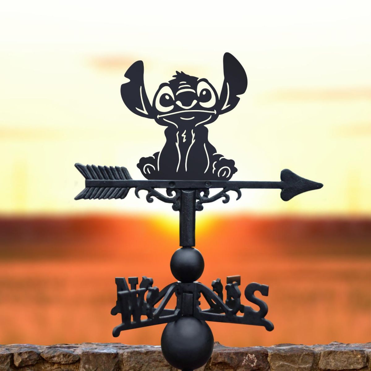 Cast Iron & Steel Cartoon Koala Monster Weathervane
