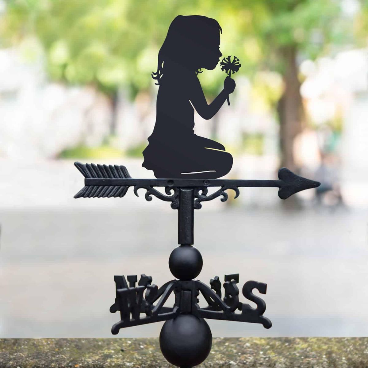Cast Iron & Steel Child Silhouette Weathervane
