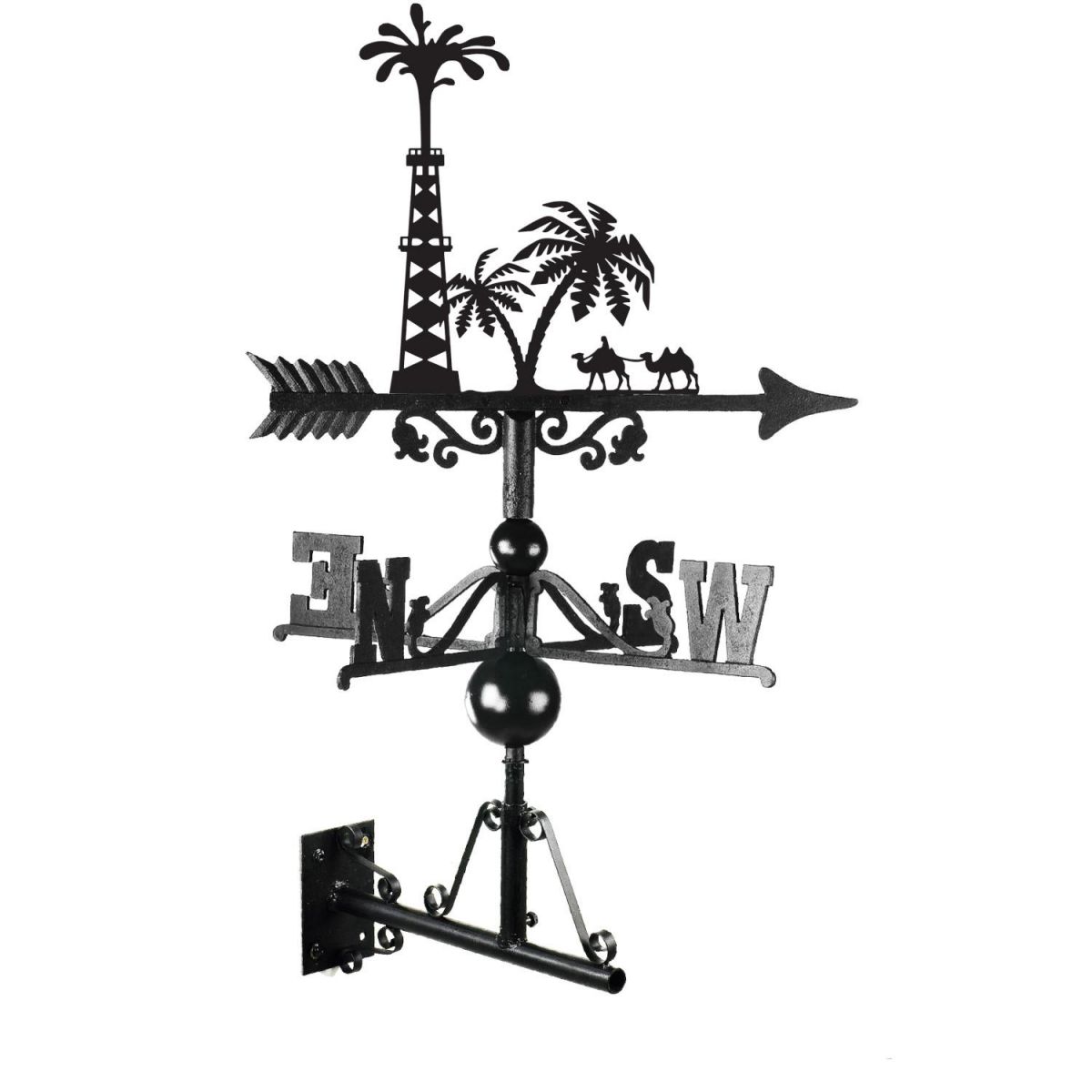 Desert Landscape Weathervane Mounted