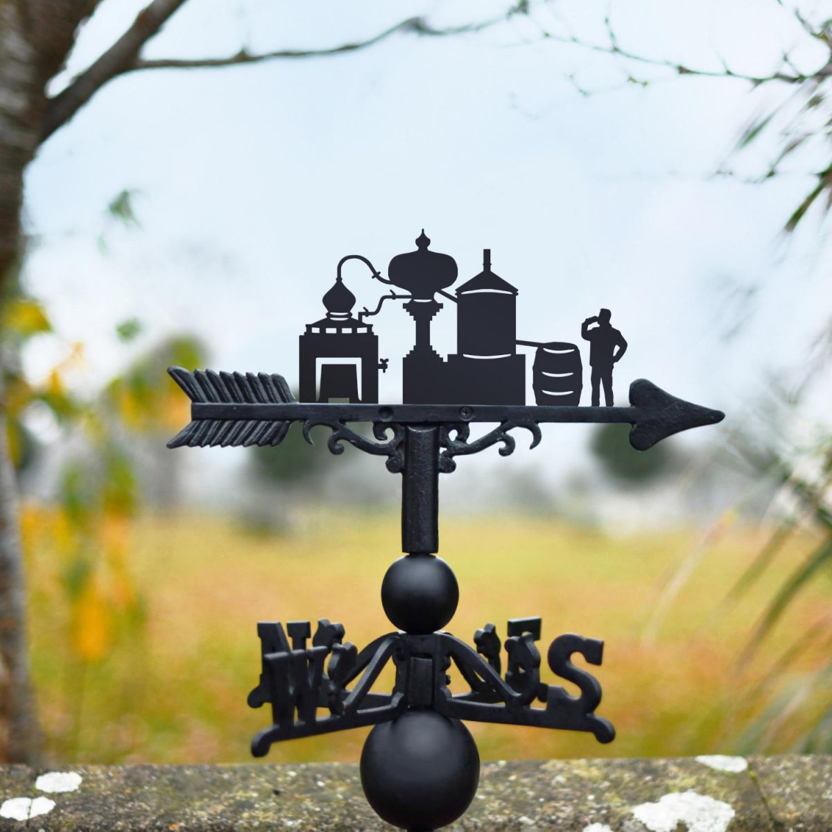 Cast Iron & Steel Distillery Weathervane  Cast Iron & Steel Distillery Weathervane