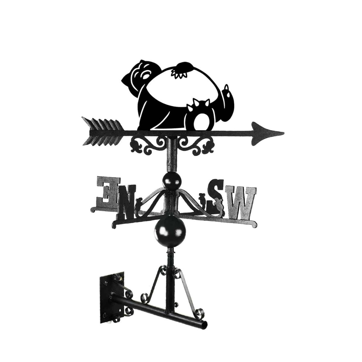 Cast Iron & Steel First Evolution Giant Monster Weathervane Mounted