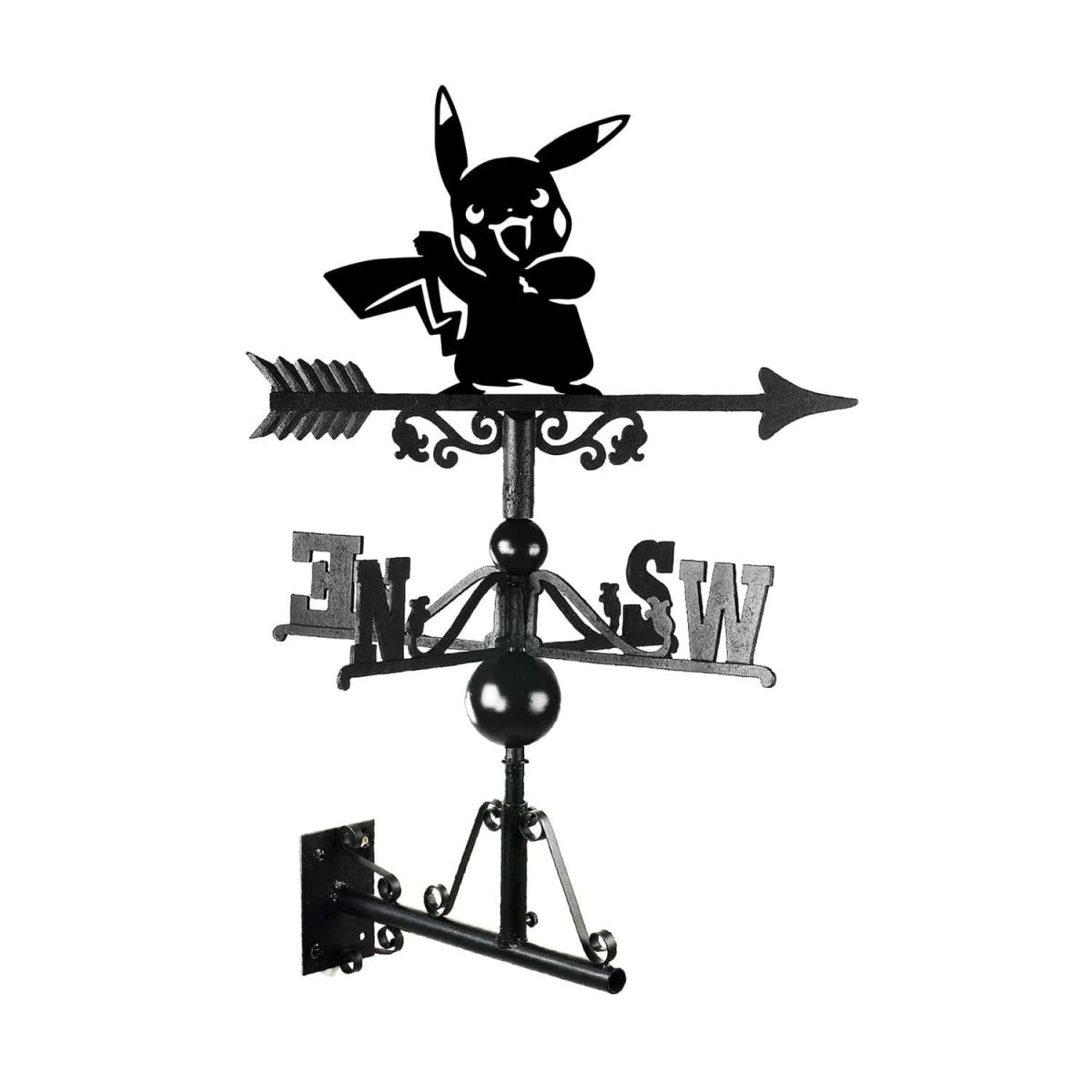 Mounted Cast Iron & Steel First Evolution Yellow Electric Character Weathervane