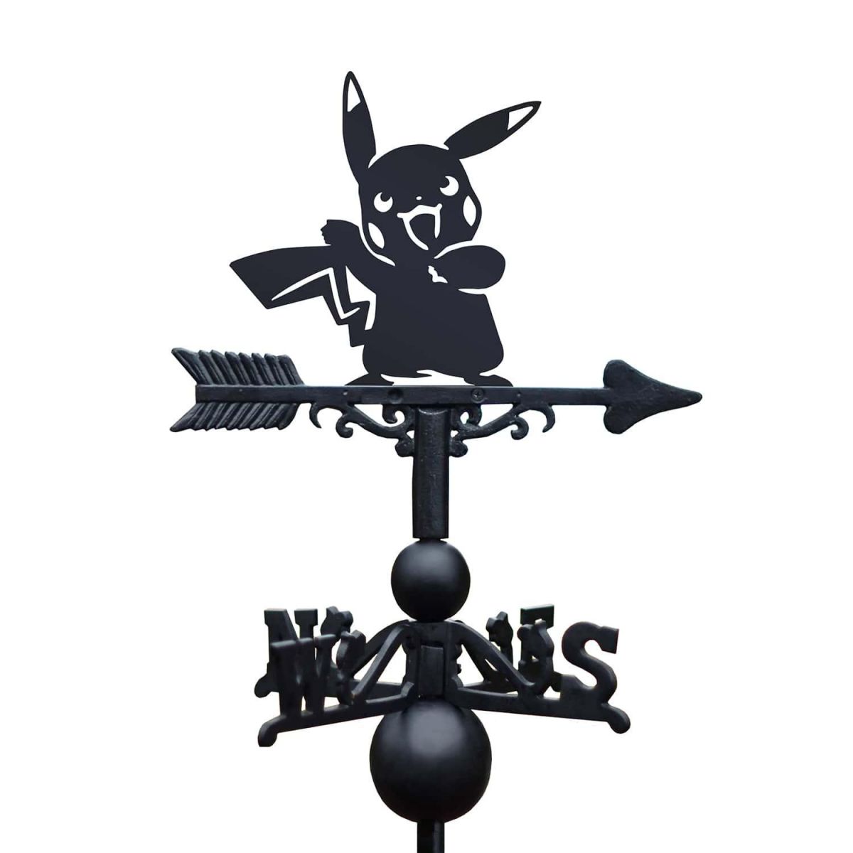 Close-Up of Cast Iron & Steel First Evolution Yellow Electric Character Weathervane