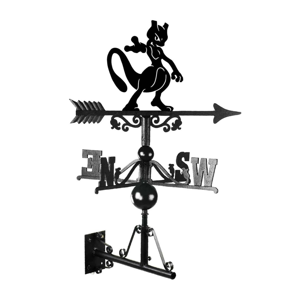 Cast Iron & Steel Generation I Legendary Psychic Character Weathervane MountedCast Iron & Steel Generation I Legendary Psychic Character Weathervane