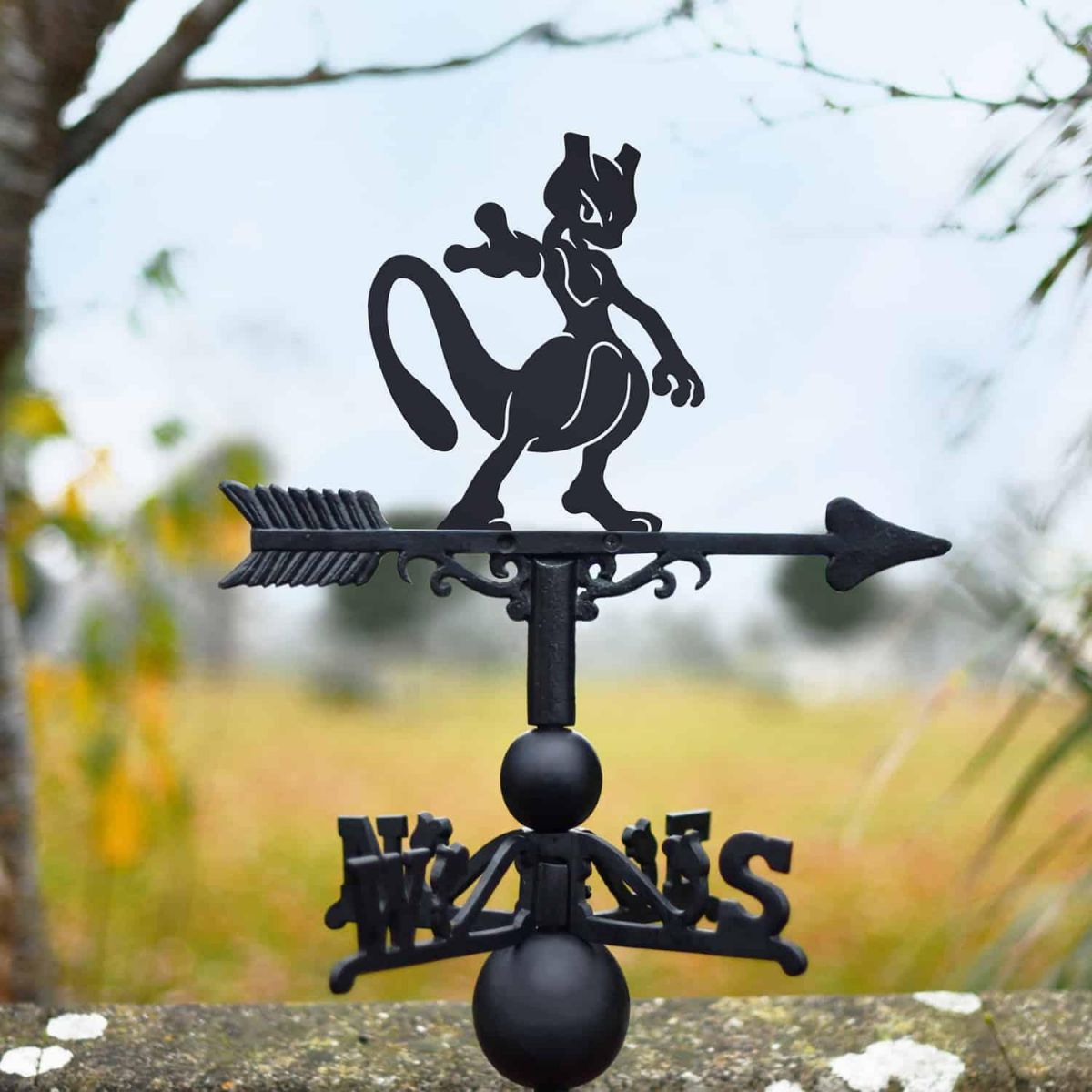 Cast Iron & Steel Generation I Legendary Psychic Character Weathervane