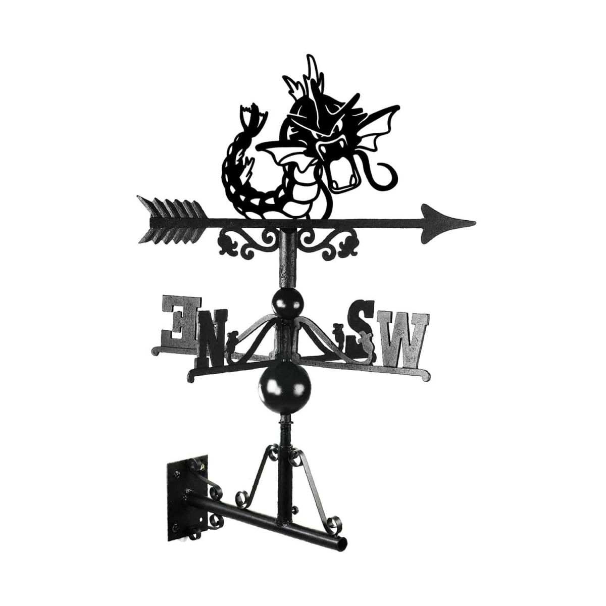 Cast Iron & Steel Generation I Water Creature Weathervane Mounted