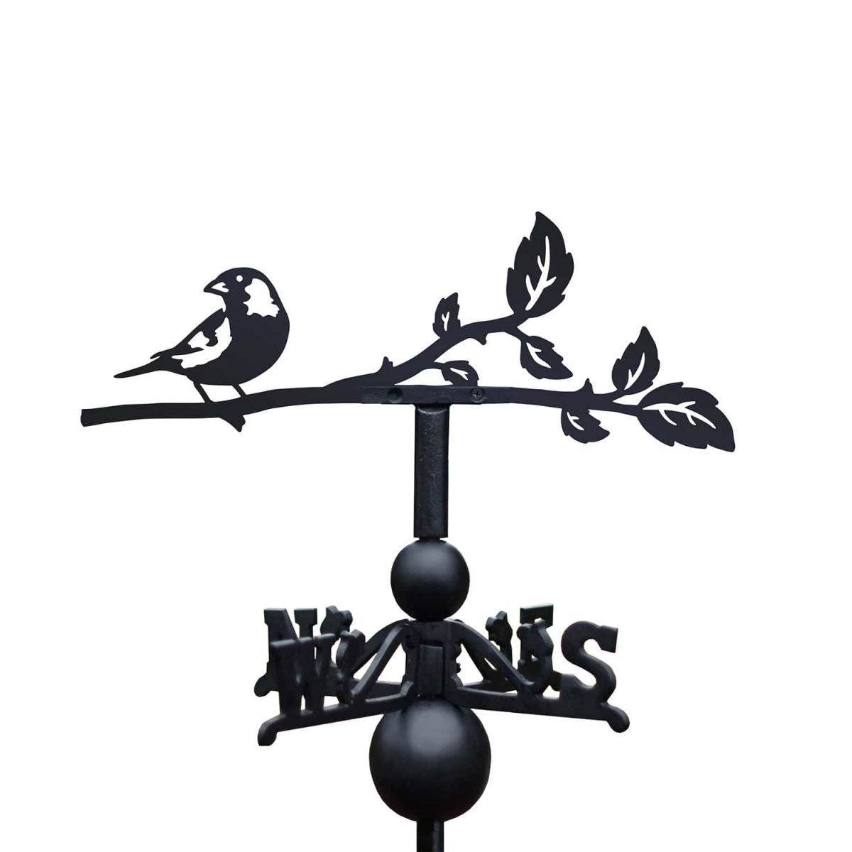 Close-Up of Cast Iron & Steel Greenfinch Weathervane Close-Up of Cast Iron & Steel Greenfinch Weathervane
