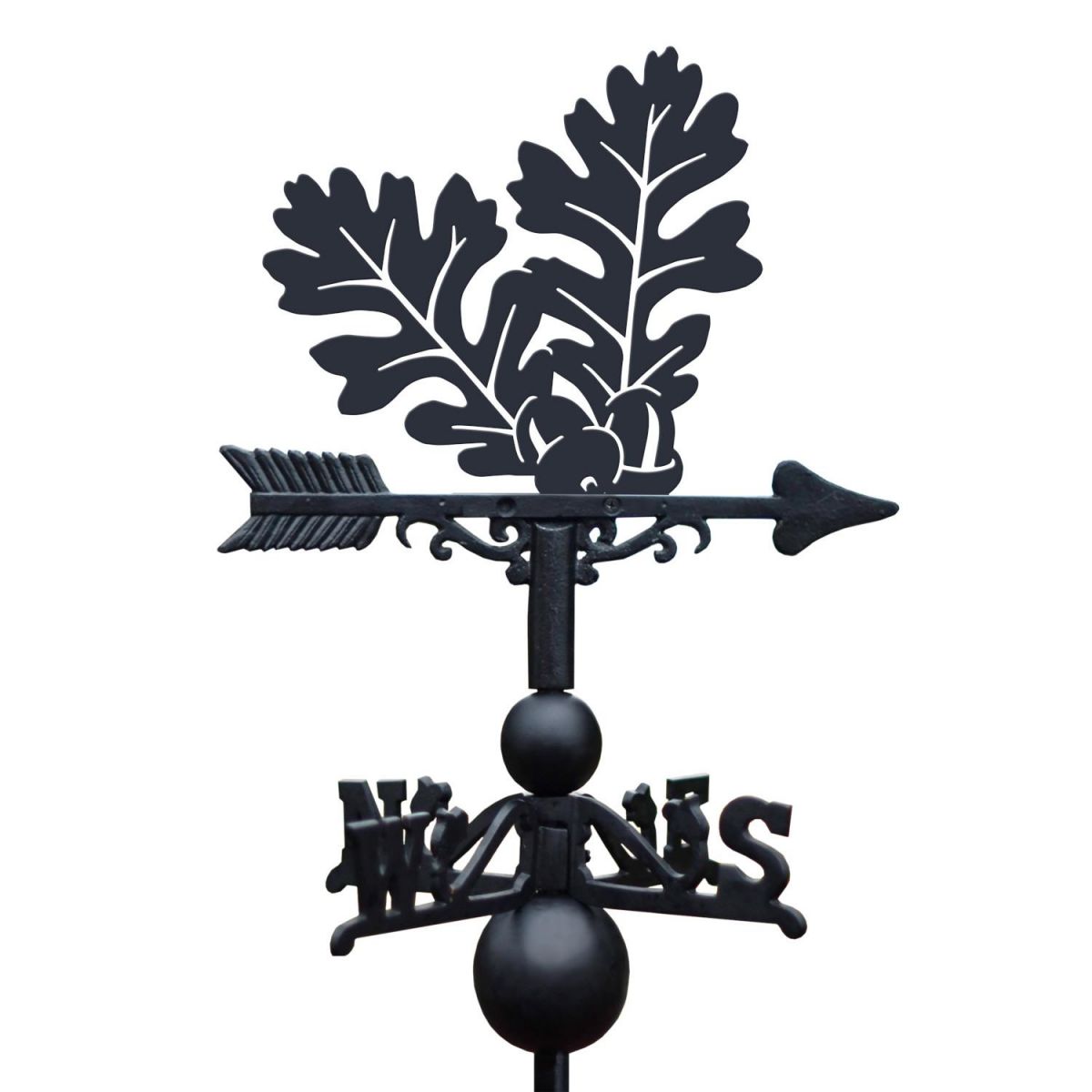 Close-Up of Oak Leaves Topper for Weathervane