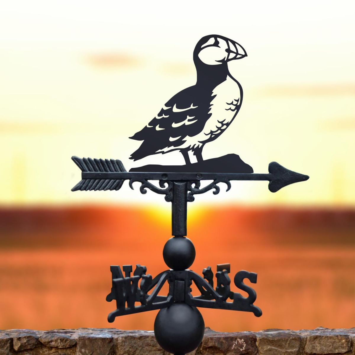 Weathervane with Puffin Topper Weathervane with Puffin Topper