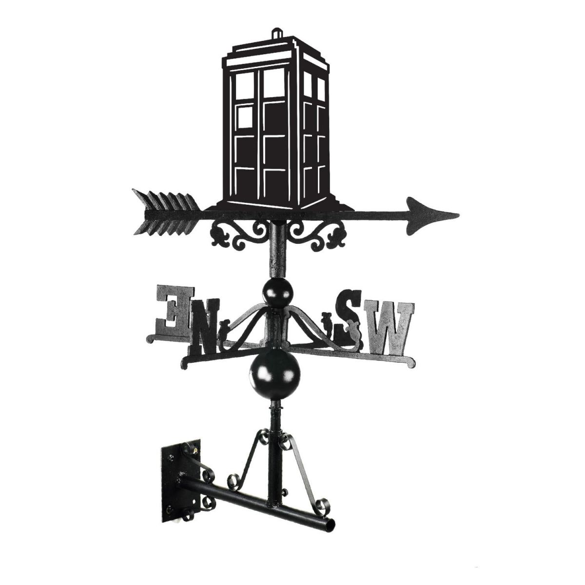 Tardis Weathervane Mounted