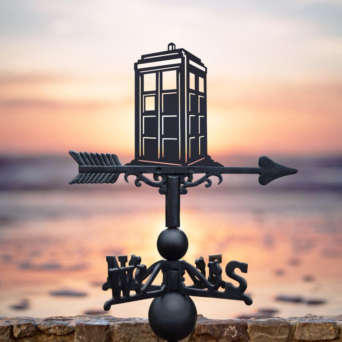 Tardis Weathervane in Situ