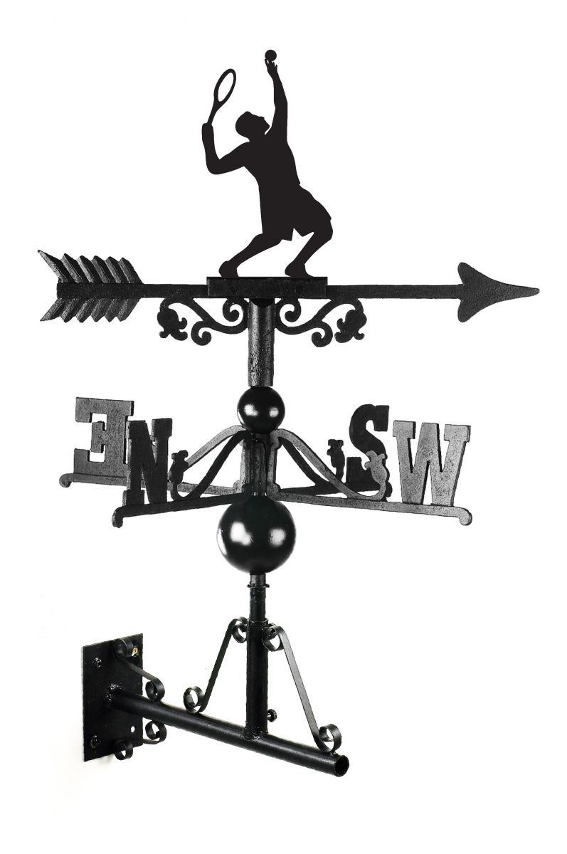 Cast Iron Tennis Player Weathervane For The Garden