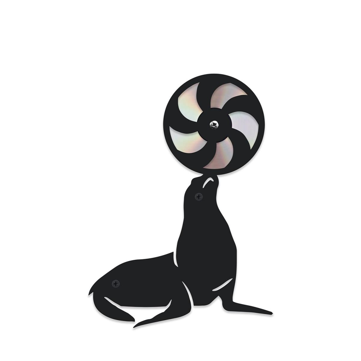 CD Seal With Ball On White Background