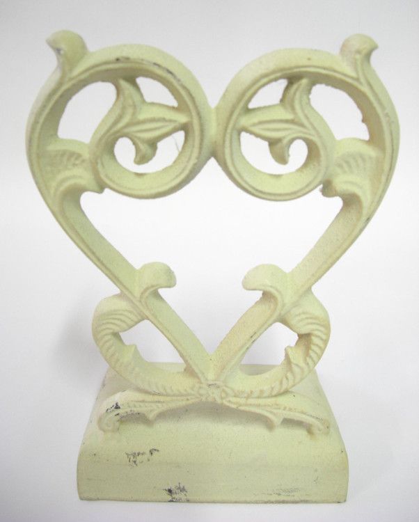 Cast Iron Balmoral Heart Door Stop Cast Iron Balmoral Heart Door Stop