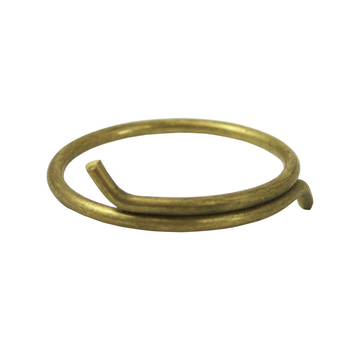 Set of 10 Brass Plated Curtain Rings 