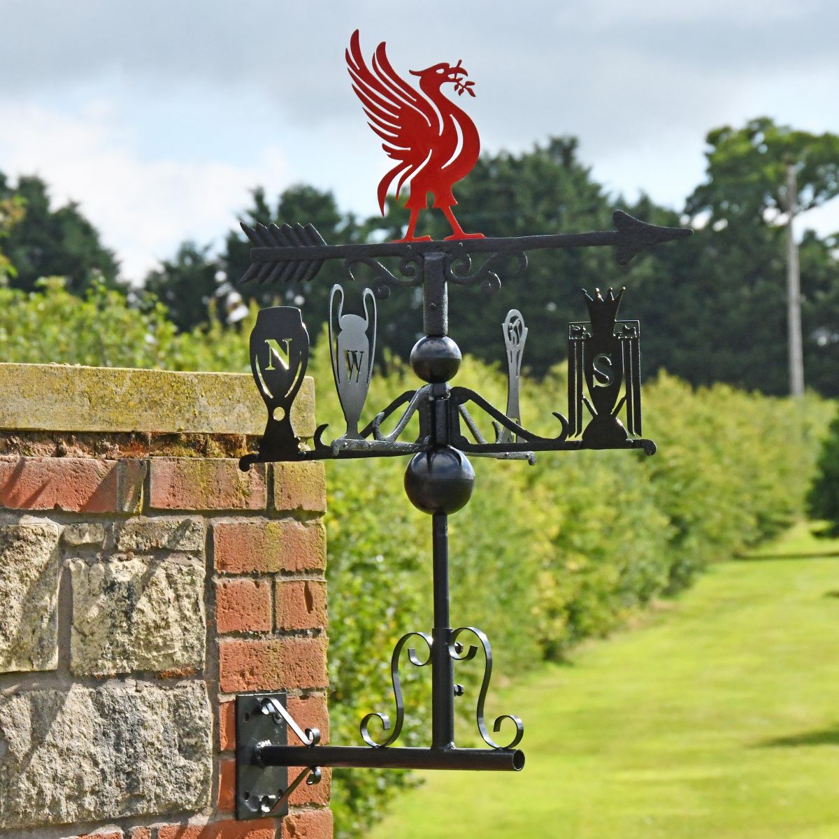 Deluxe Liverpool FC Weathervane in Situ Deluxe Liverpool FC Weathervane in Situ