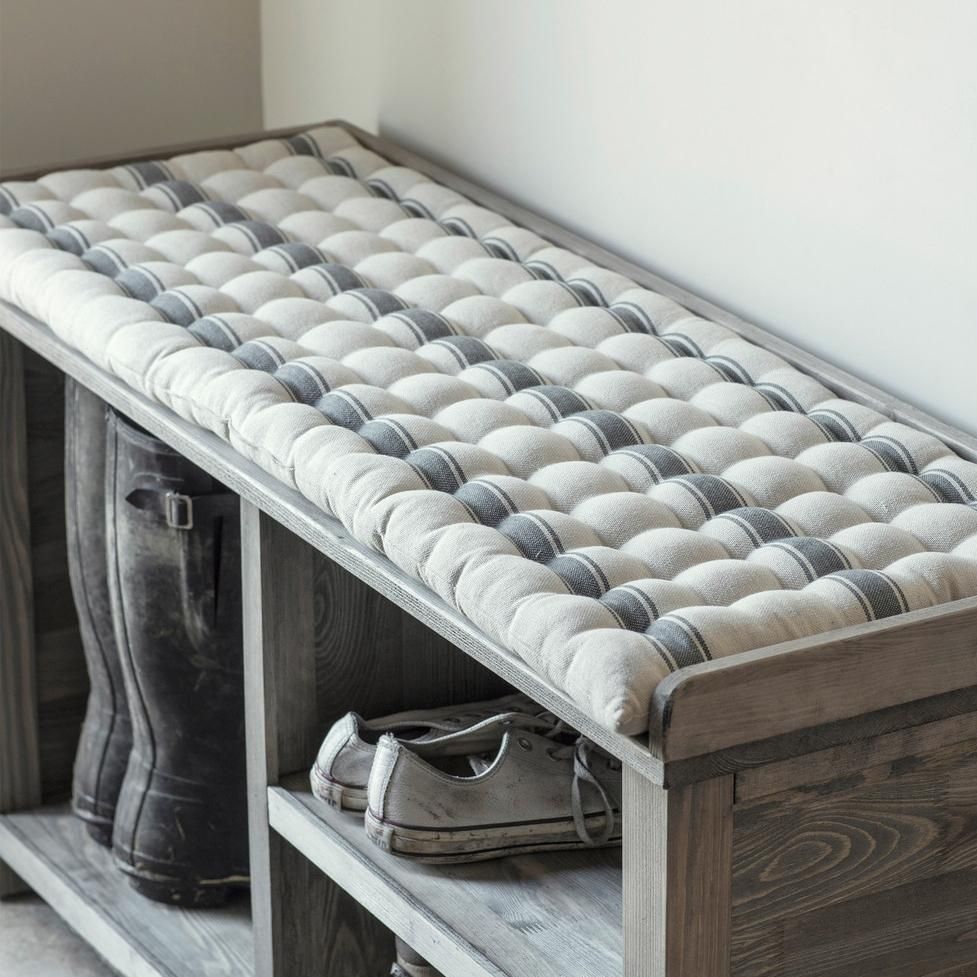 Close-Up of Striped Pattern on Seat Pad Close-Up of Striped Pattern on Seat Pad