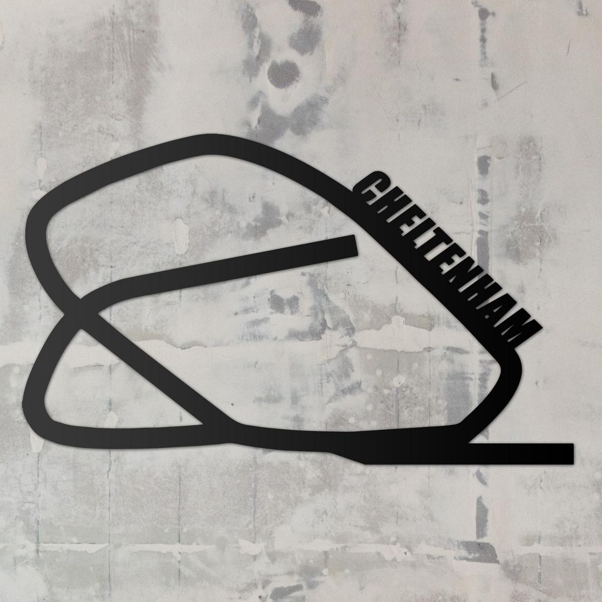 Cheltenham Racecourse Wall Art in Situ 