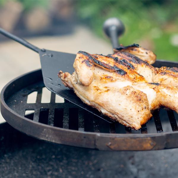 Chicken Cooking On Paddle and Grill 