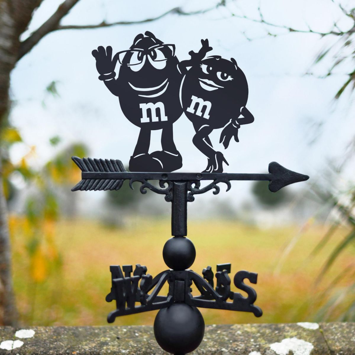 Chocolate Confectionary Characters Weathervane in Situ Chocolate Confectionary Characters Weathervane in Situ