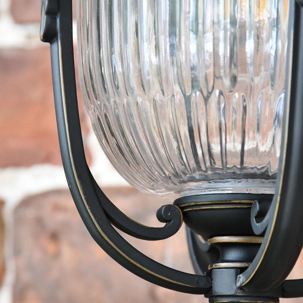 Close-up of the Beveled Glass