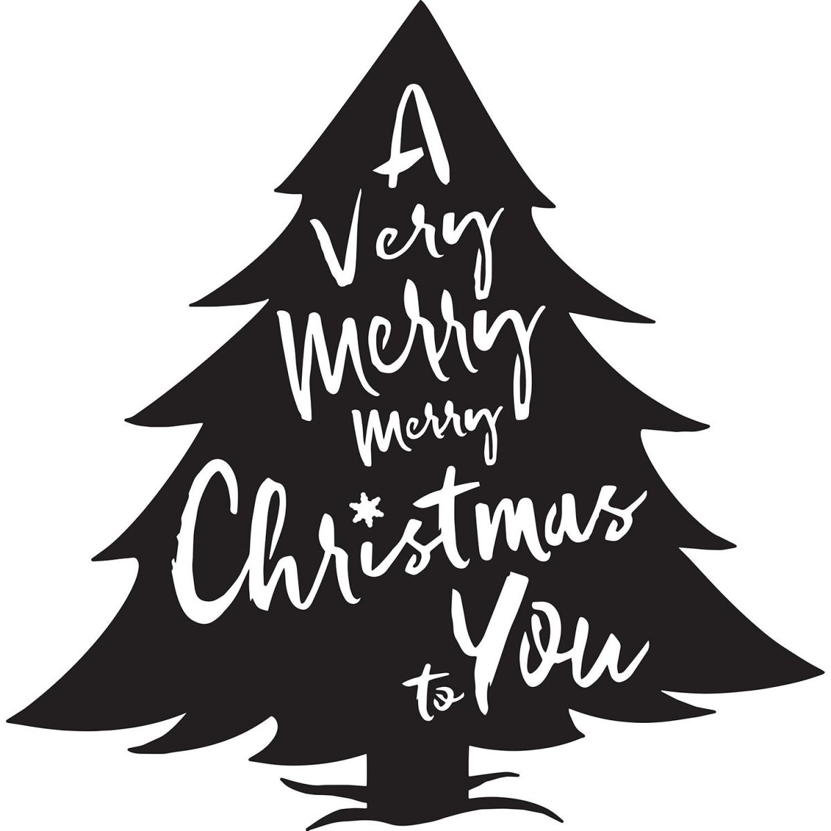 Christmas Tree Steel Wall Art in Black Christmas Tree Steel Wall Art in Black