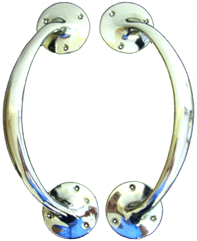 Bowed Brass Pull Handles V8 Bowed Brass Pull Handles V8