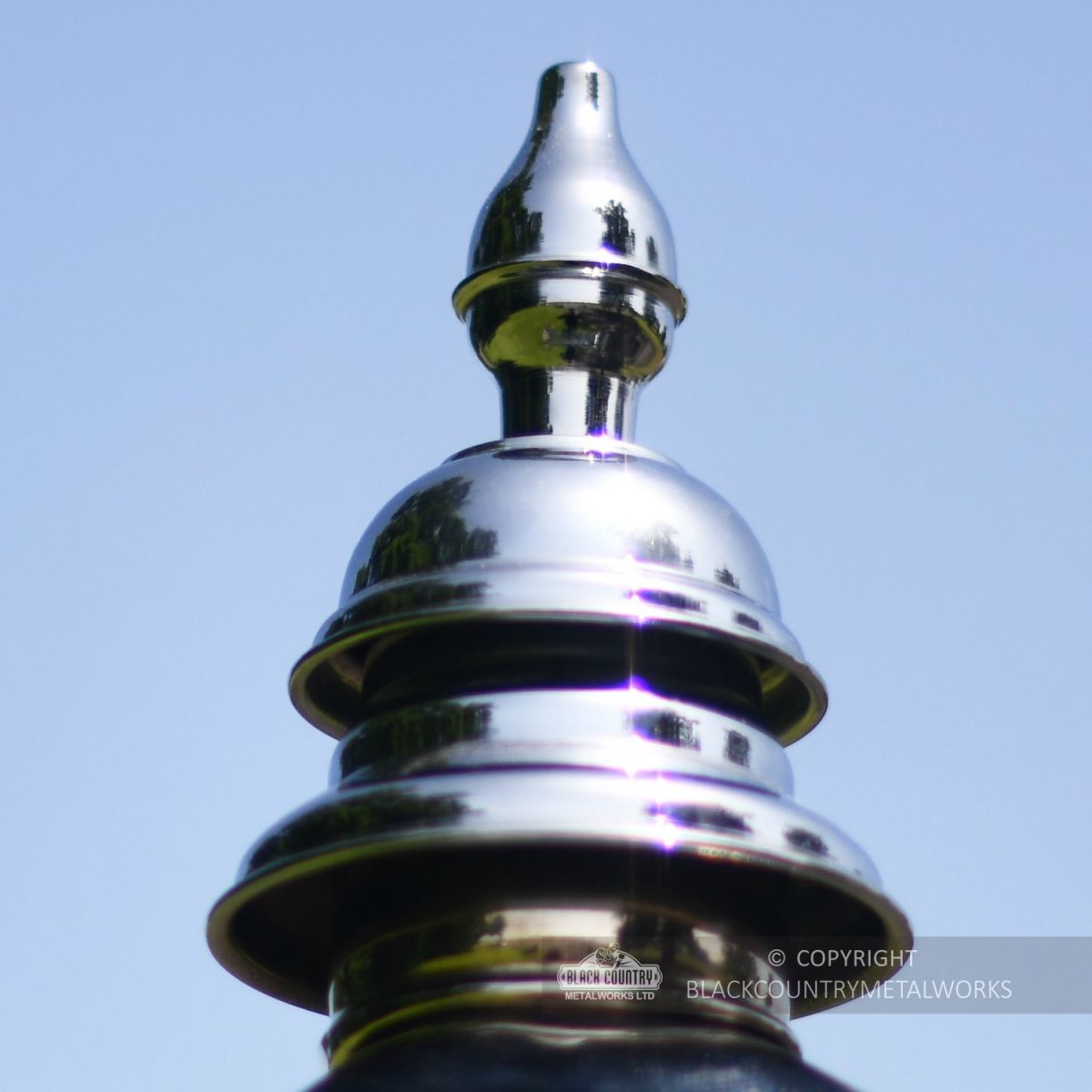 Chrome Decorative Lantern Finial