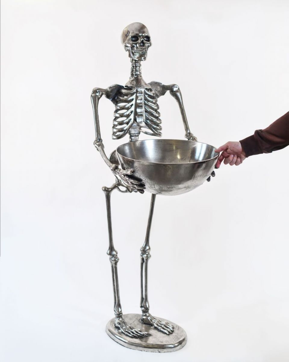 Scale image of chrome skeleton 