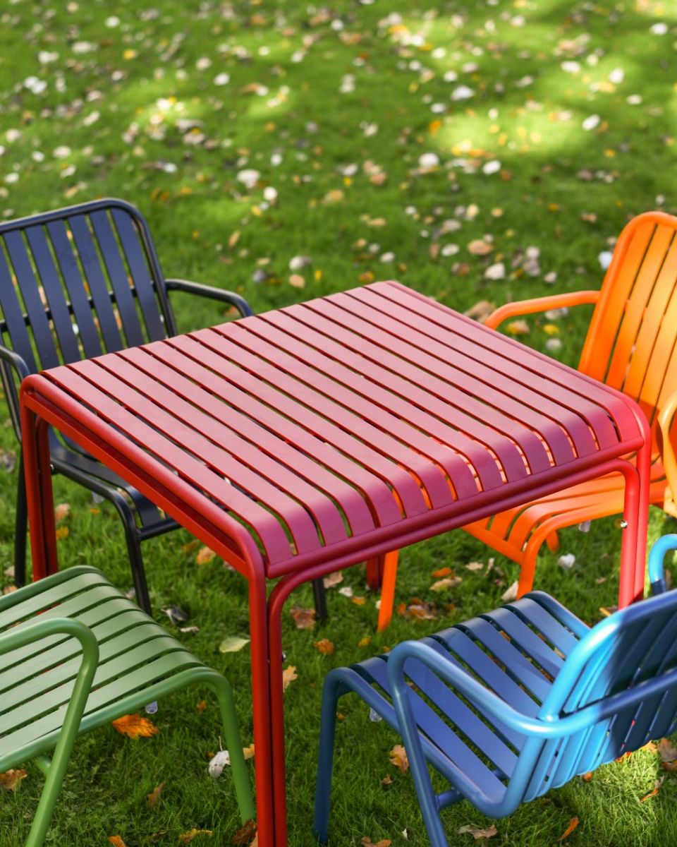 Image of Chrysolina table and chair set focussed on table