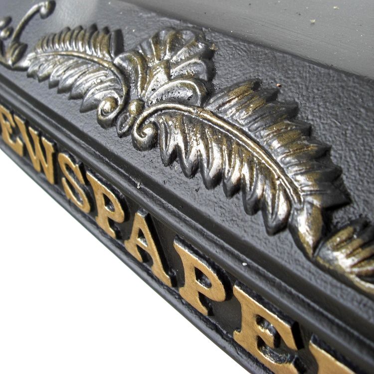 "Times Past Victorian" Black Styled Newspaper Box "Times Past Victorian" Black Styled Newspaper Box