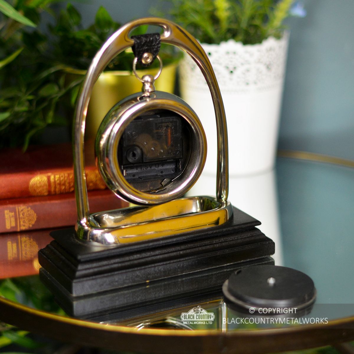 "10 Downing Street" Mantle Clock with Removable Back